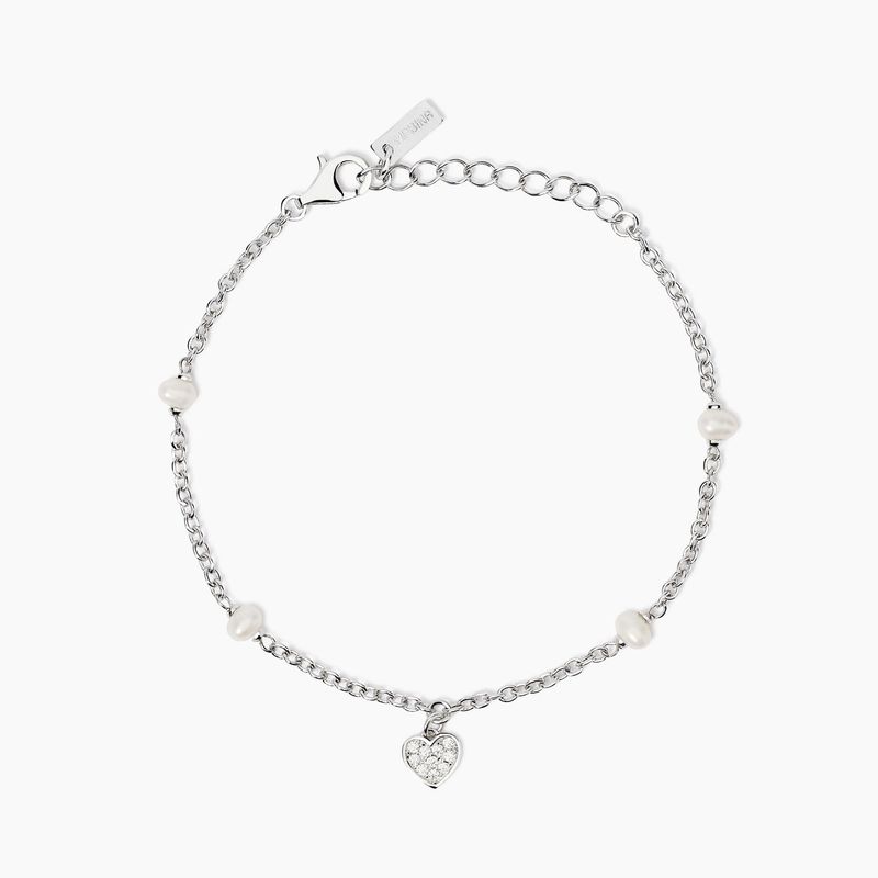 Bracciale con rubini sintetici taglio cuore Lolita Mabina Gioielli