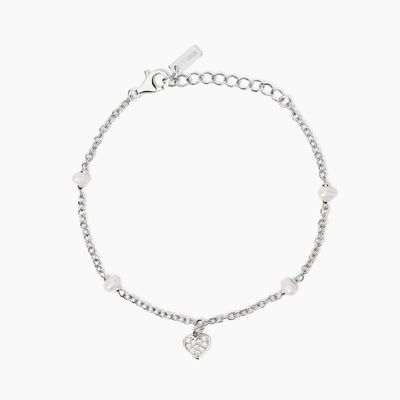 Bracciale con rubini sintetici taglio cuore Lolita Mabina Gioielli
