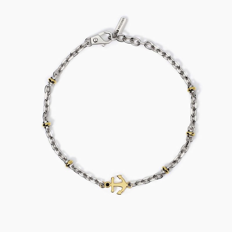 Bracciale regolabile con ancora Bali Mabina Uomo