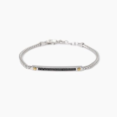 Bracciale con piastra in zirconi Tools Mabina Uomo