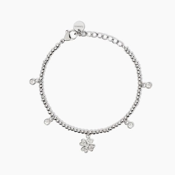 Bracciale in acciaio 316L quadrifoglio Donna 2Jewels
