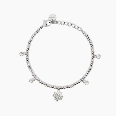 Bracciale in acciaio 316L quadrifoglio Donna 2Jewels