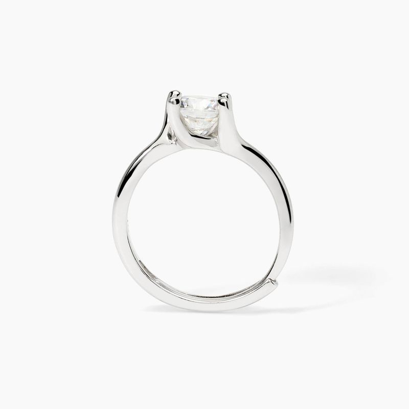 Anello solitario in argento abbraccio con zircone SOLITAIRE Mabina Gioielli - Donna