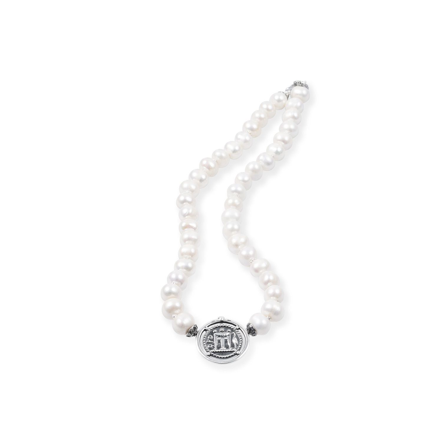 Collana Perle Con Moneta - Gerardo Sacco