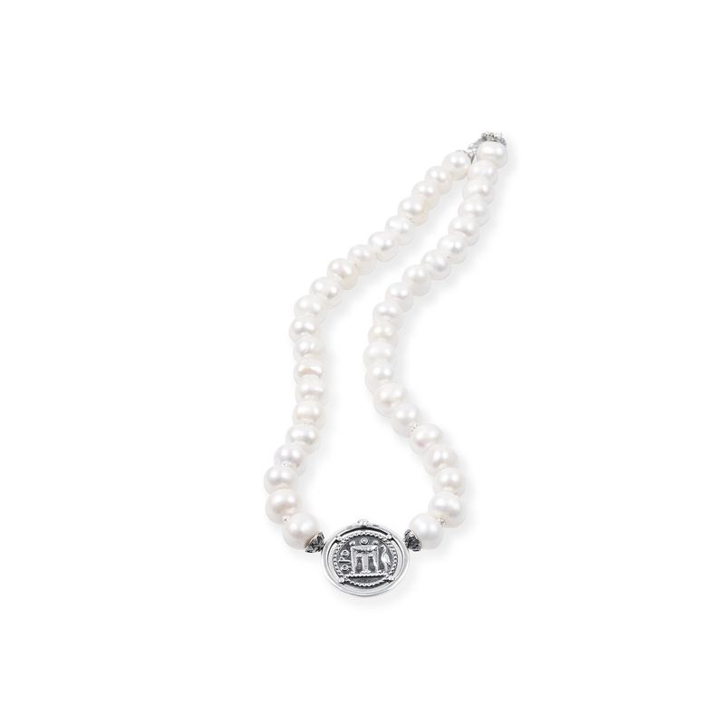 Collana Perle Con Moneta - Gerardo Sacco