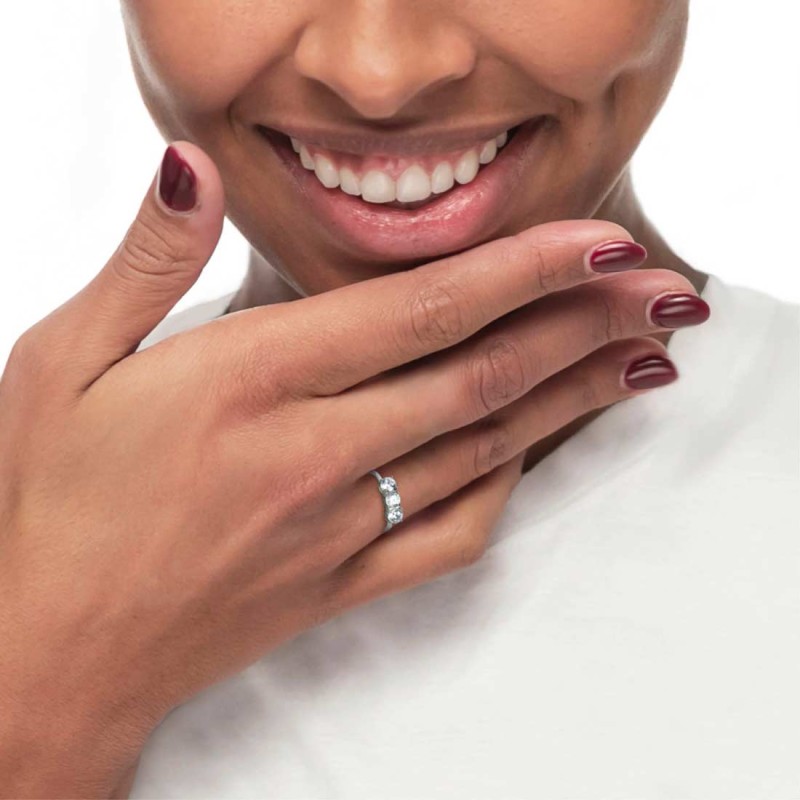 Anello trilogy con zircone 4,25mm  Marlu' - 31AN0011W-20