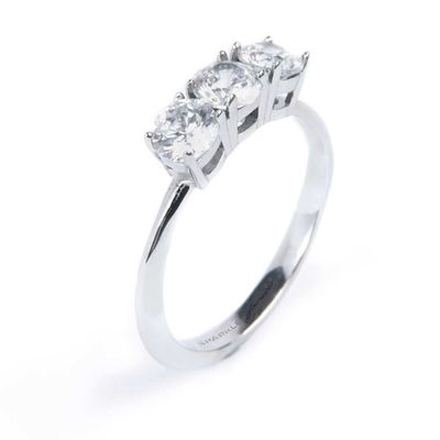 Anello trilogy con zircone 4,25mm  Marlu'