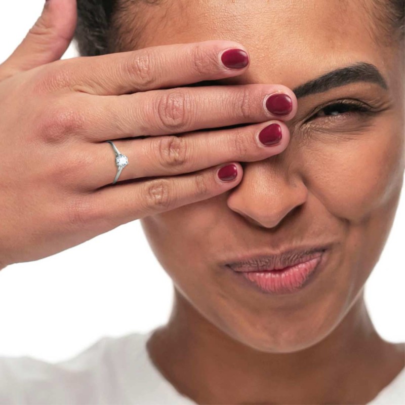 Anello solitario zircone 5,25mm Marlu' - 31AN0009W-14