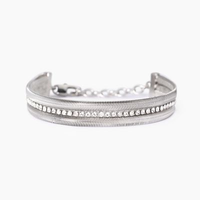 Bracciale con doppia catena e tennis Style 02 Kidult