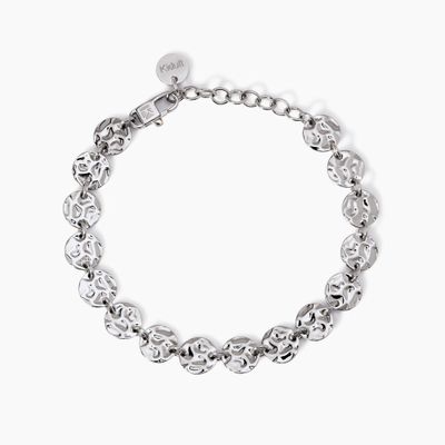 Bracciale con tondi effetto martellato Style 03 Kidult