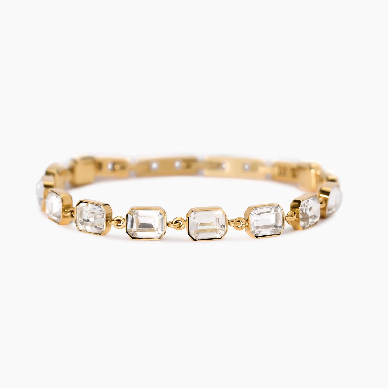 Bracciale dorato con cristalli bianchi Style 01 Kidult