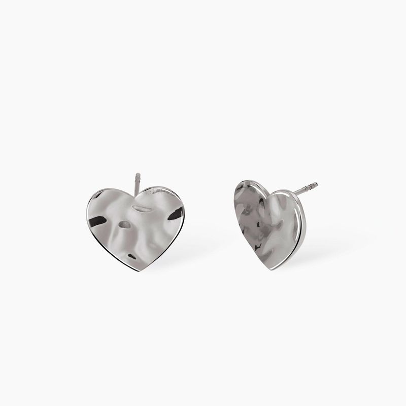 Orecchini cuore effetto martellato Style 03 Kidult