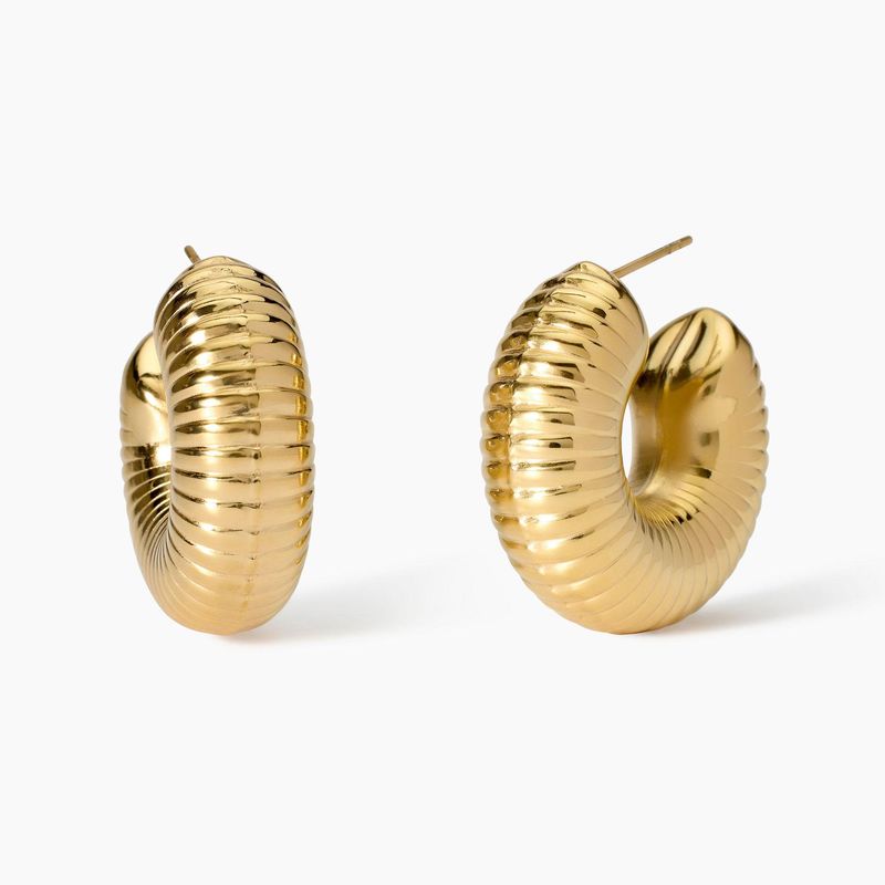 Orecchini zigrinati a cerchio Style 09 Kidult