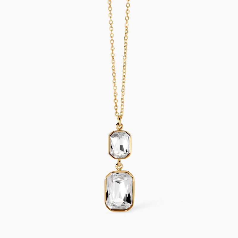 Girocollo dorato con cristalli pendenti Style 01 Kidult