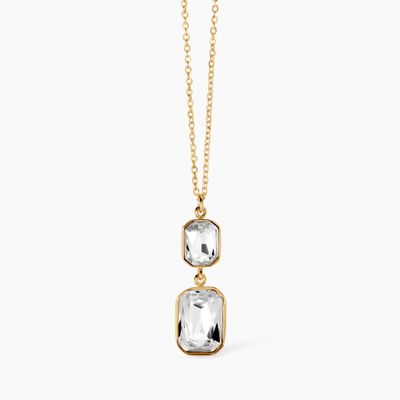 Girocollo dorato con cristalli pendenti Style 01 Kidult