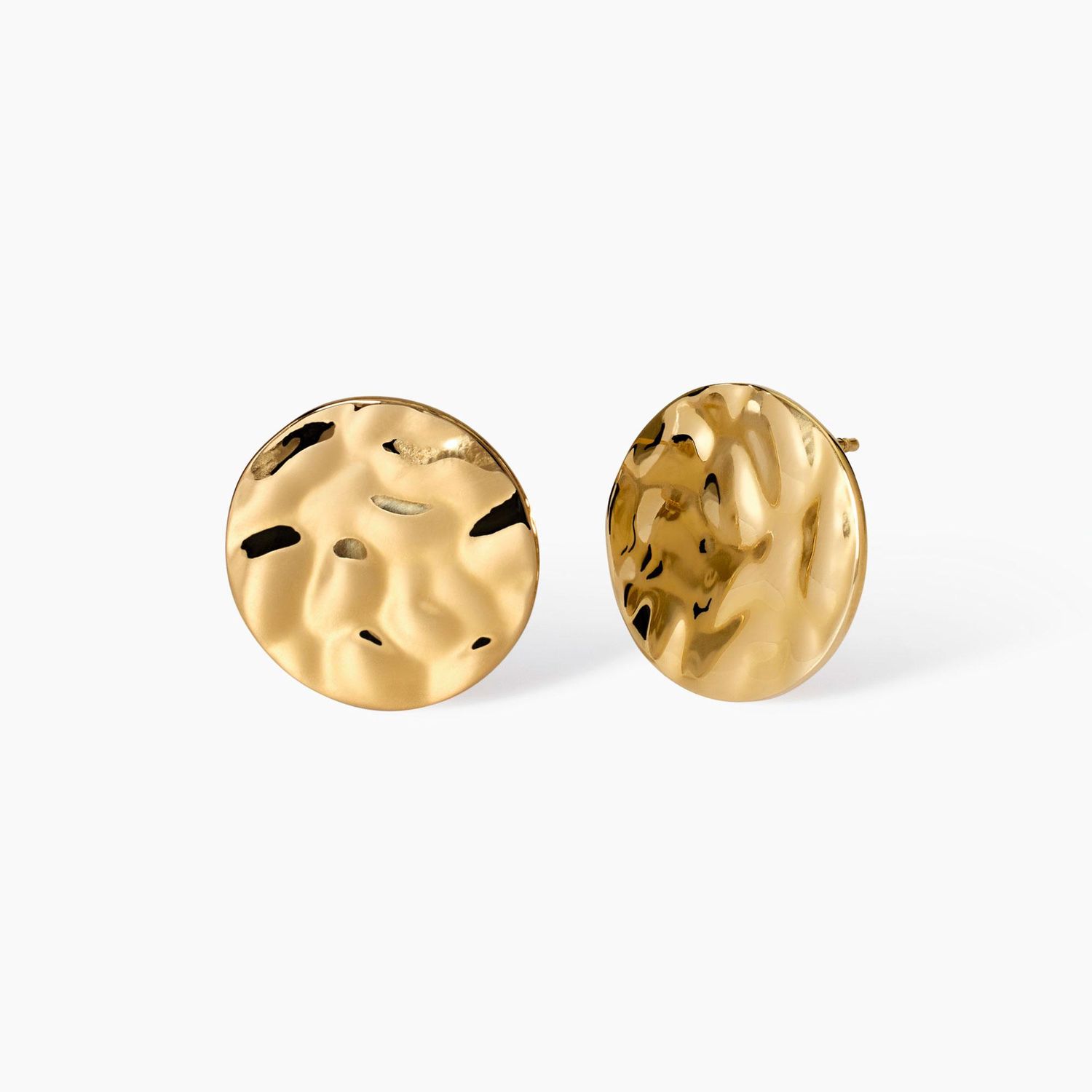 Orecchini dorati effetto martellato Style 03 Kidult Orecchini dorati effetto martellato Style 03 Kidult