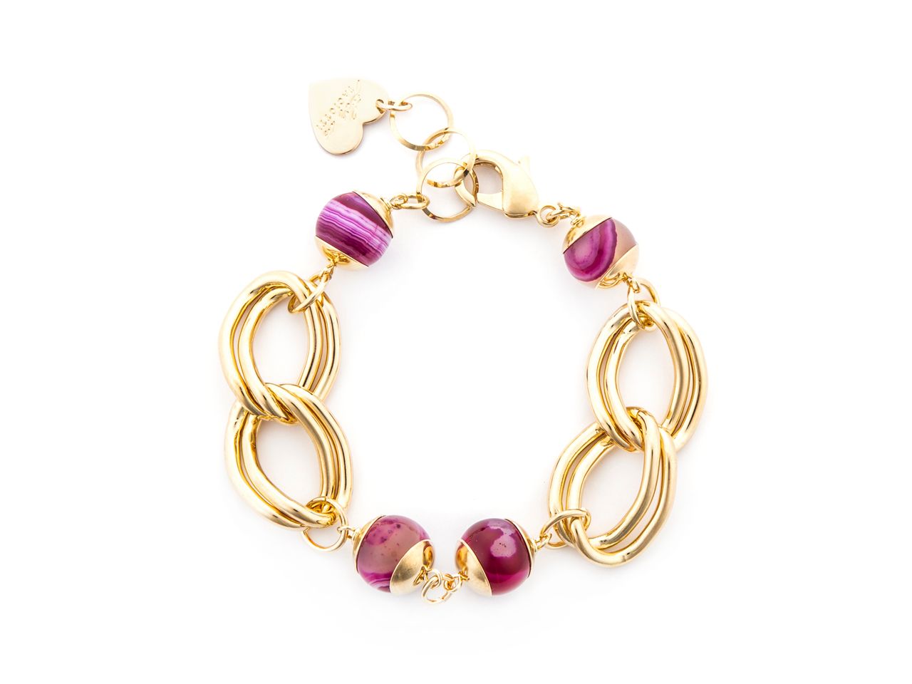 Bracciale Donna 4us Paciotti AGATA FUCSIA