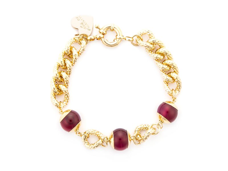Bracciale Donna 4us Paciotti PIETRE ROSSE Bracciale Donna 4us Paciotti PIETRE ROSSE