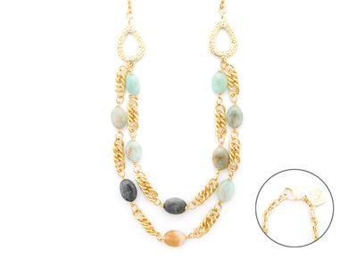 Collana Donna 4us paciotti MULTICOLOR OVALE Collana Donna 4us paciotti MULTICOLOR OVALE