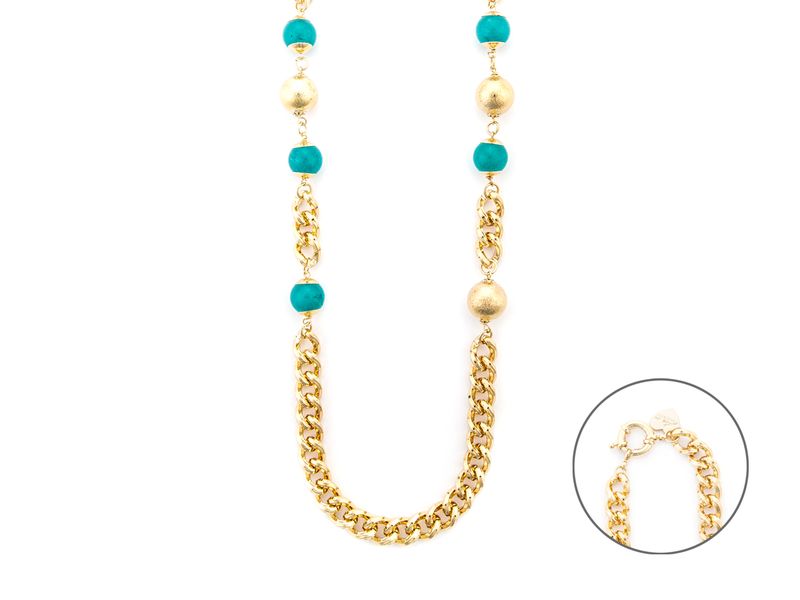 Collana Donna 4us paciotti GIADA TURCHESE Collana Donna 4us paciotti GIADA TURCHESE