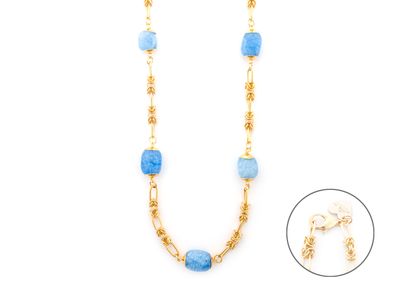 Collana Donna 4us paciotti GUARZO CELESTE Collana Donna 4us paciotti GUARZO CELESTE