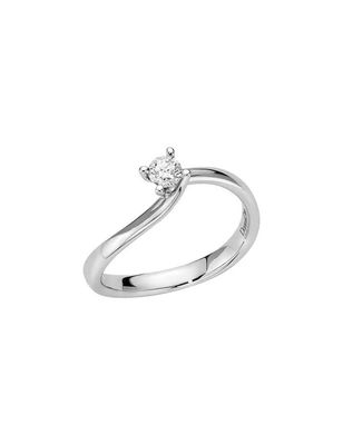 Anello Solitario Effetto Donna Oro