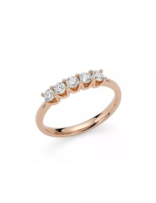 Anello Veretta con Diamanti Donna Oro Anello Veretta con Diamanti Donna Oro