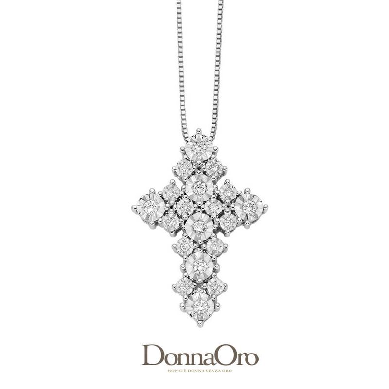Croce con diamanti DonnaOro Croce con diamanti DonnaOro