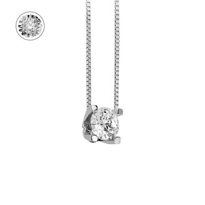 Collana Punto Luce Pendente Donna Oro Collana Punto Luce Pendente Donna Oro