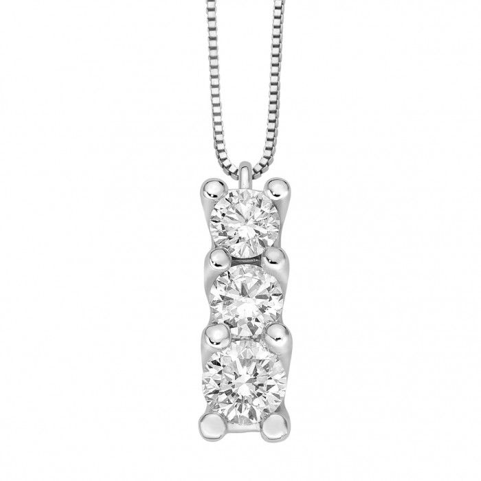 Pendente Trilogy Con Diamanti Donnaoro