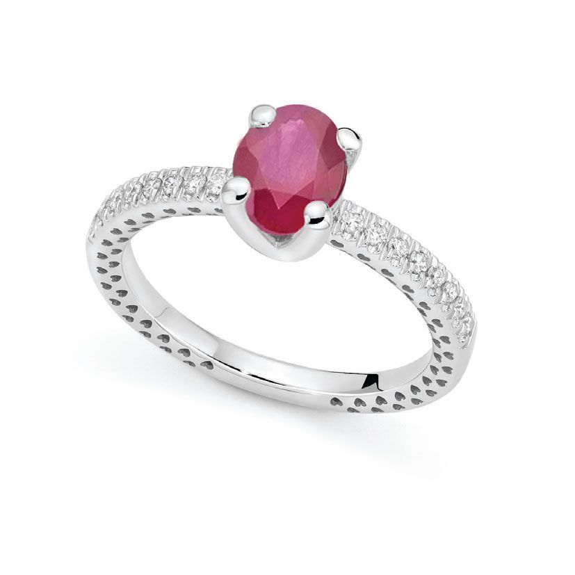 Anello Solitario con Rubino Donnaoro
