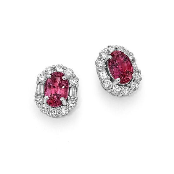 Orecchini con Rubini e diamanti Donna Oro Orecchini con Rubini e diamanti Donna Oro