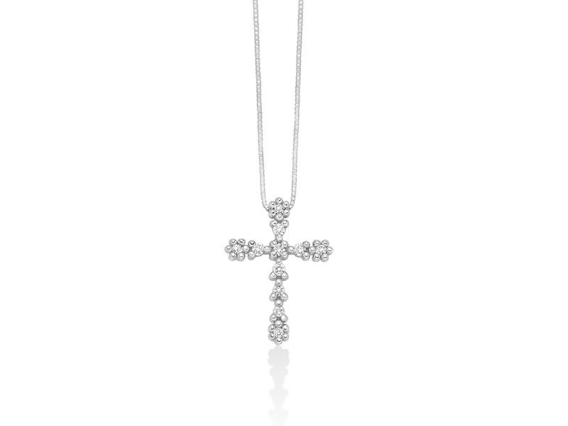Croce in oro Con Diamanti Miluna Croce in oro Con Diamanti Miluna