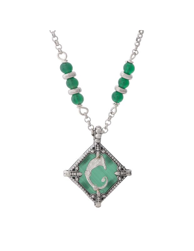 Collana rhombus verde - Spadafora Gioielli Collana rhombus verde - Spadafora Gioielli