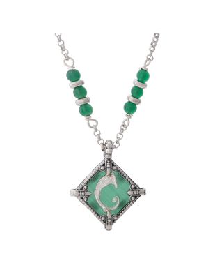 Collana rhombus verde - Spadafora Gioielli Collana rhombus verde - Spadafora Gioielli