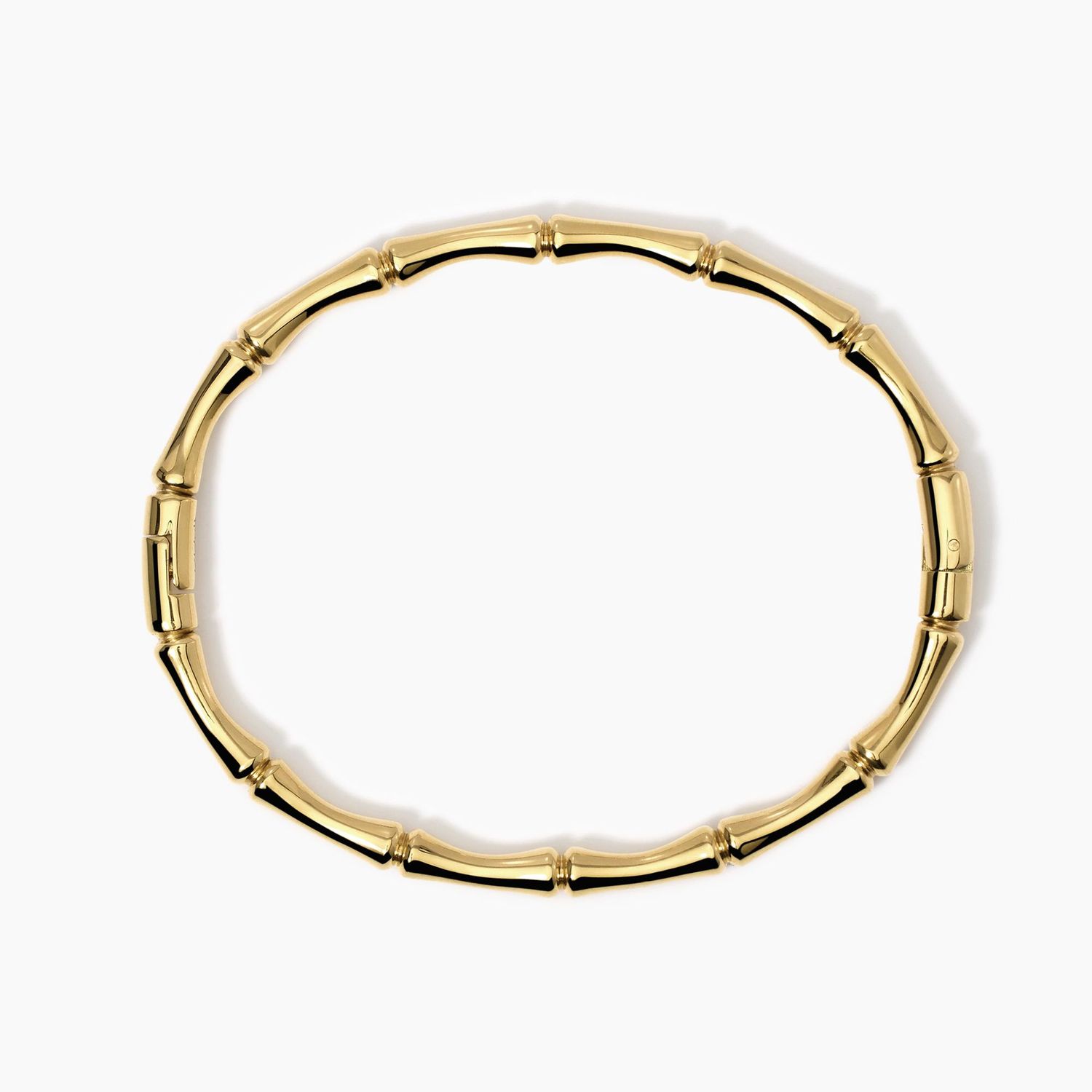 Bracciale rigido effetto bamba' in acciaio dorato Kidult