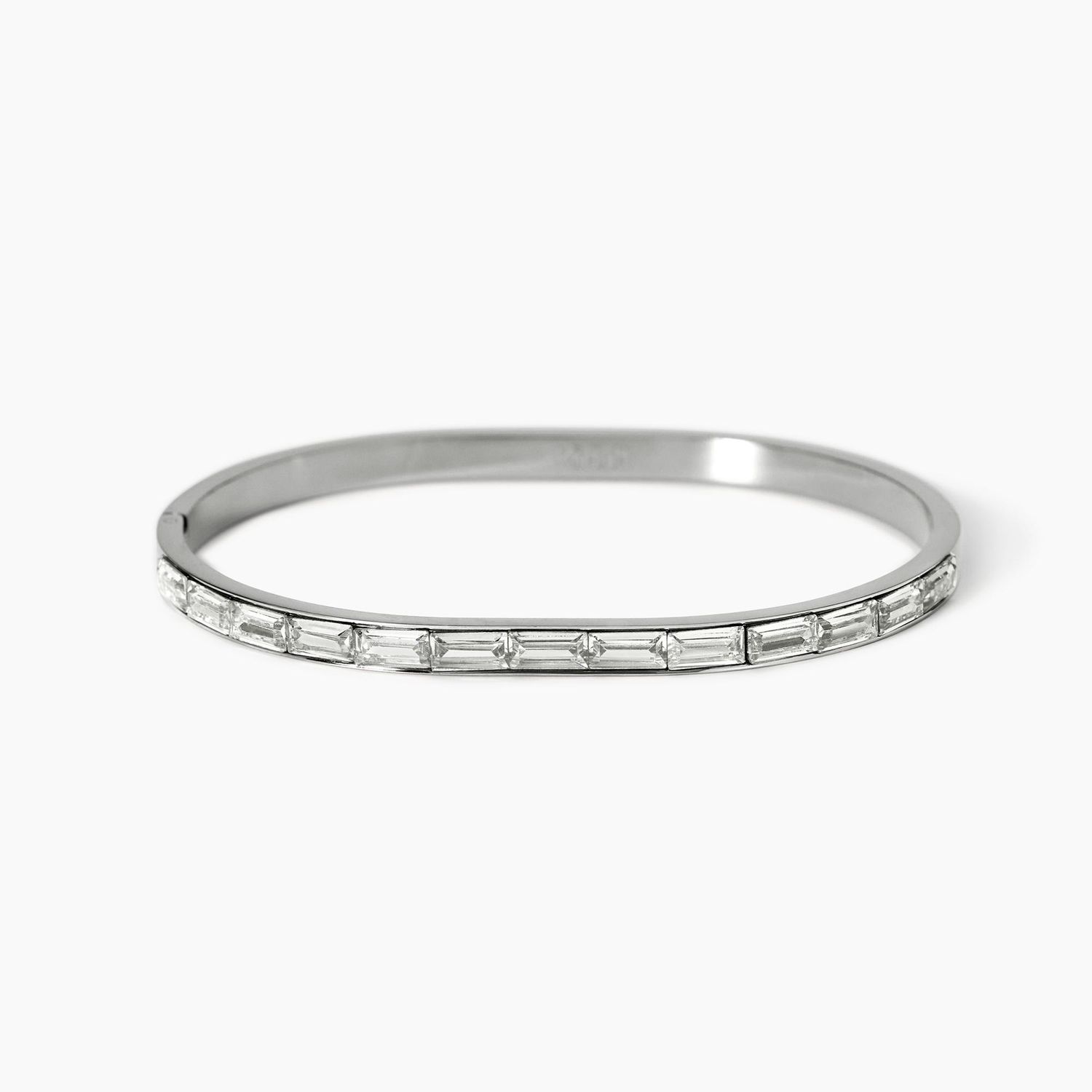 Bracciale rigido in acciaio dorato e zirconi Kidult Stily