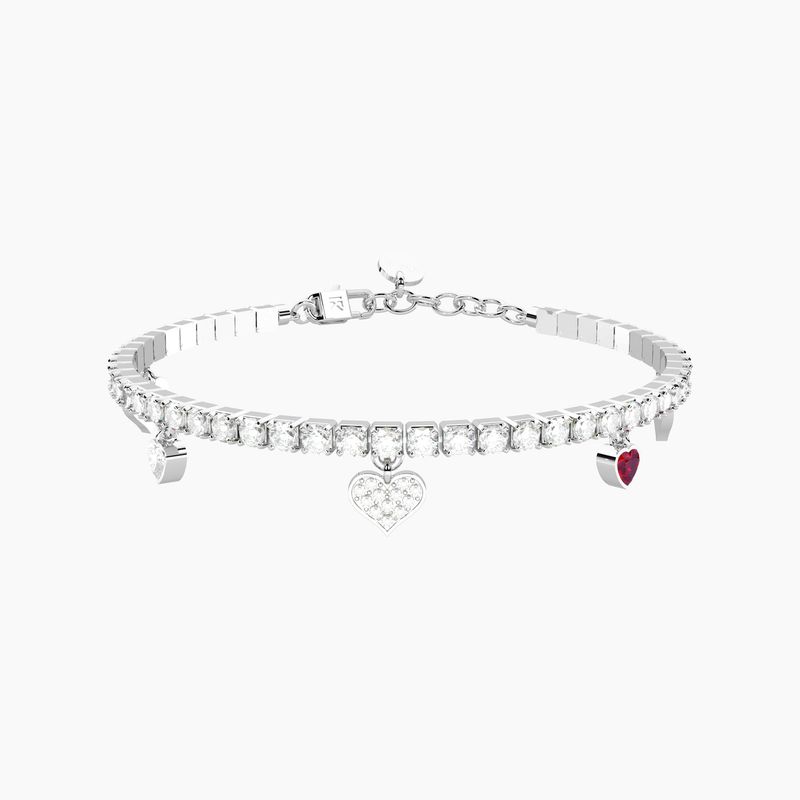 Bracciale tennis con ciondoli cuore Kidult