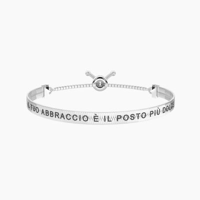 Bracciale regolabile con frase per la MAMMA - DOLCE ABBRACCIO Kidult