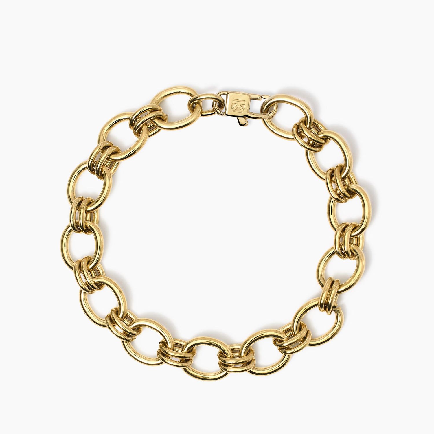 Bracciale in acciaio con catena larga Kidult