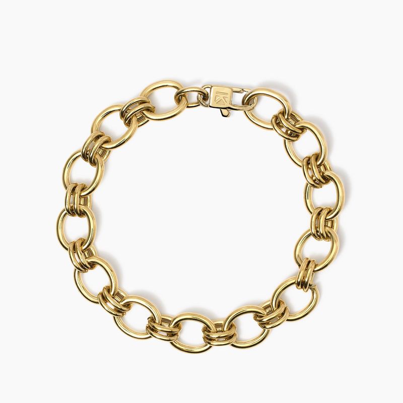 Bracciale in acciaio con catena larga Kidult