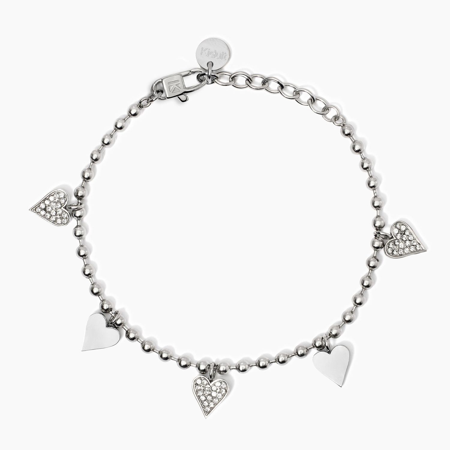 Bracciale con ciondoli cuore Kidult Style
