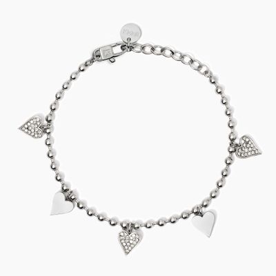 Bracciale con ciondoli cuore Kidult Style