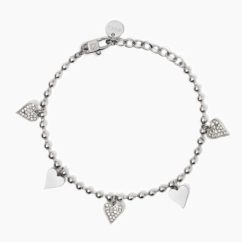 Bracciale con ciondoli cuore Kidult Style