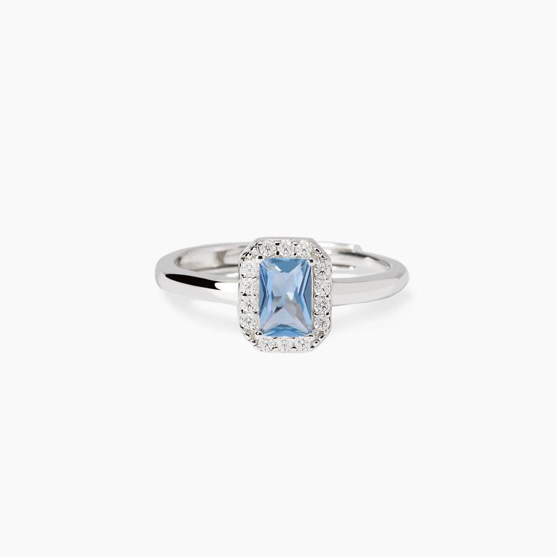 Anello con acquamarina sintetica Cool or Re'tro? Mabina