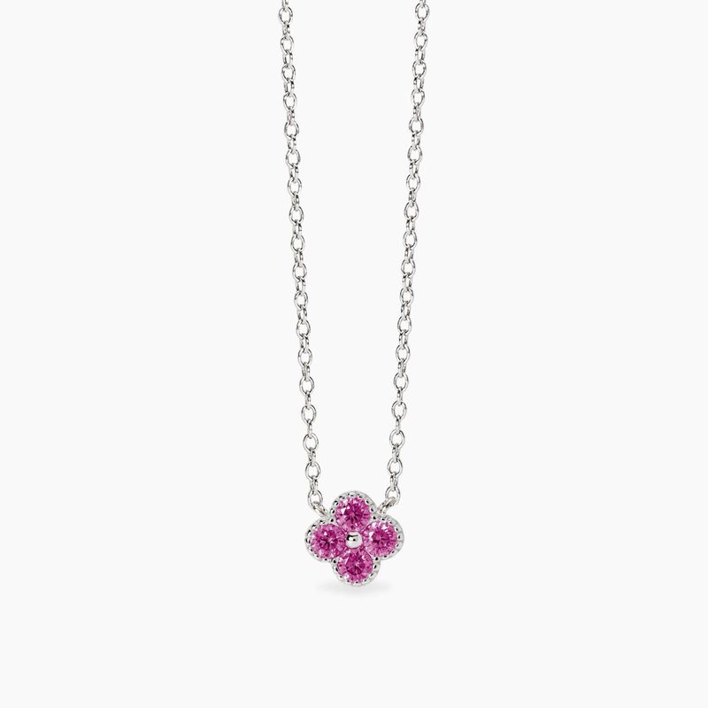 Girocollo con ciondolo fiore rosa Jasmine Mabina