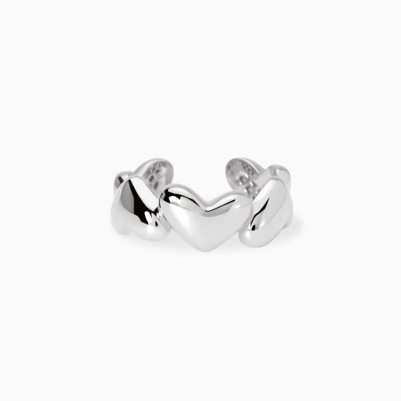 Anello contrarie' in argento Capogiro Mabina