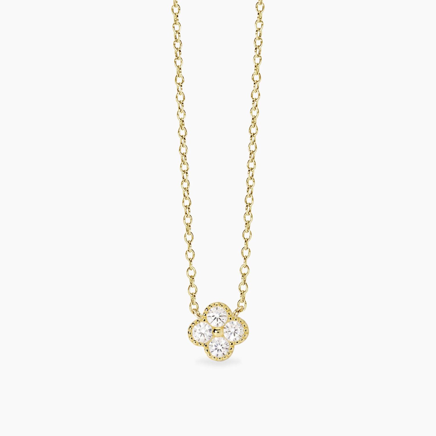Girocollo con ciondolo fiore in zirconi Jasmine Mabina