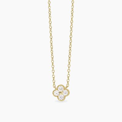Girocollo con ciondolo fiore in zirconi Jasmine Mabina