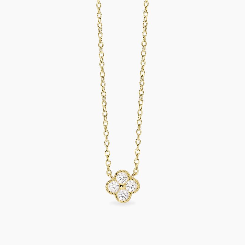 Girocollo con ciondolo fiore in zirconi Jasmine Mabina